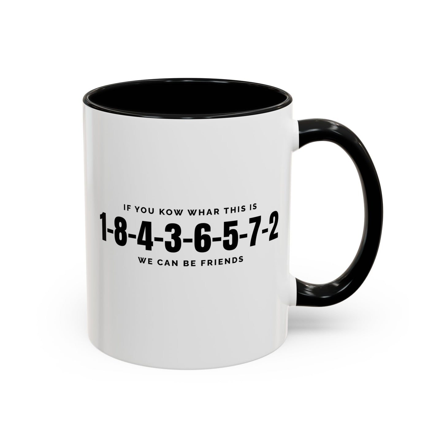 Chevrolet Firing Order Mug, Small Black Accent Coffee Cup