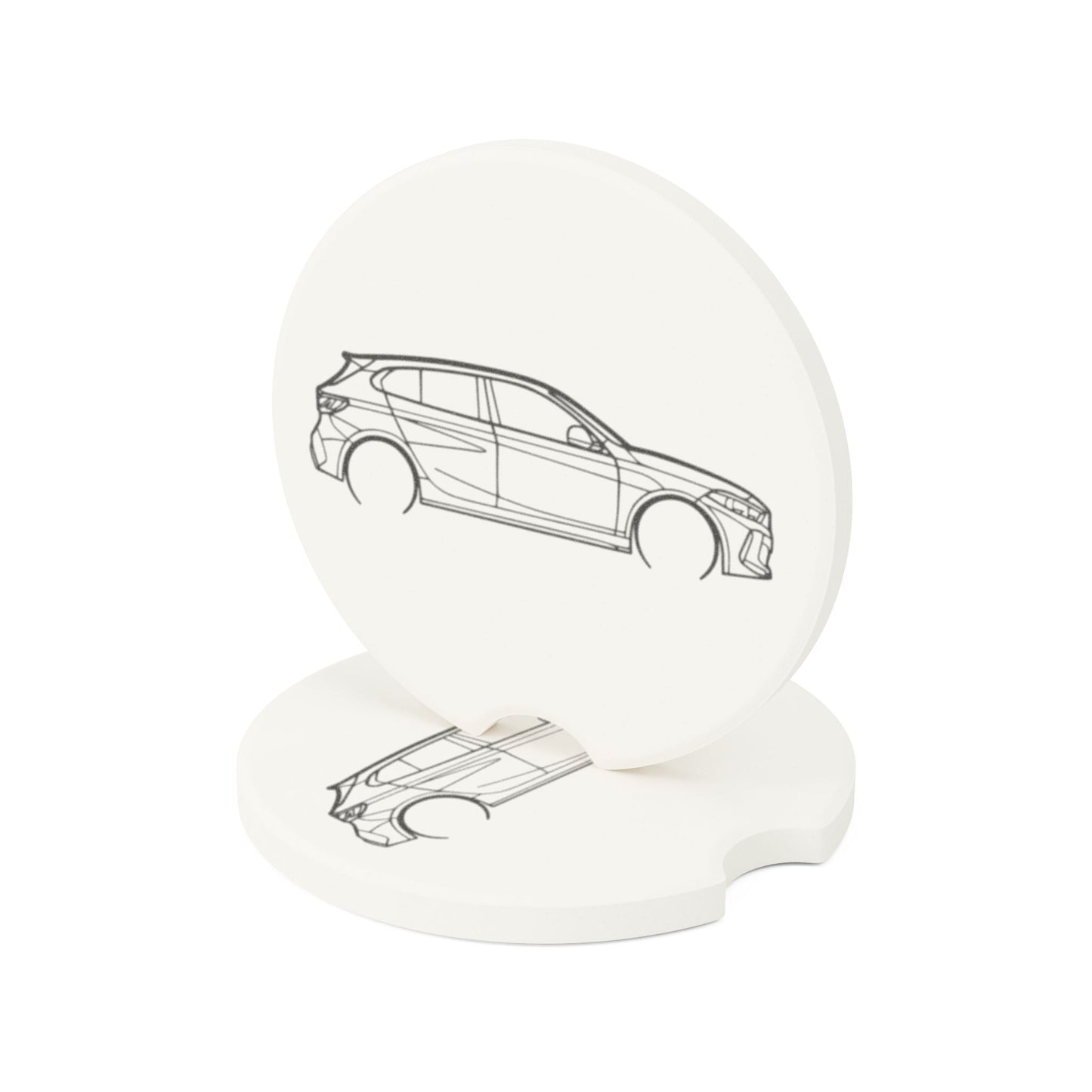 BMW 135i Silhouette Soapstone Car Coaster