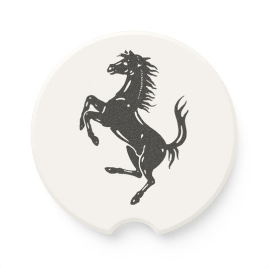 Ferrari Logo Soapstone Car Coaster