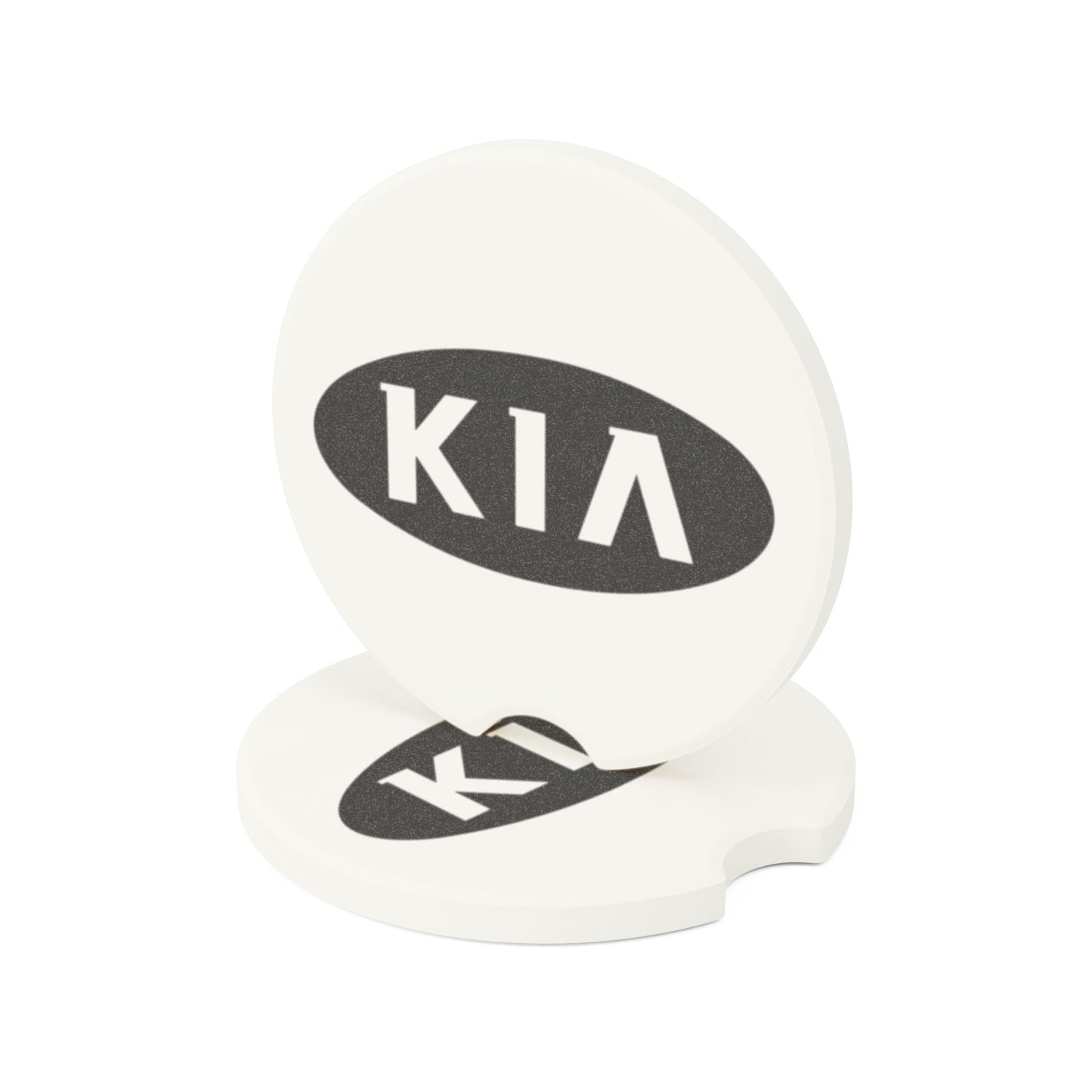 Kia Logo Soapstone Car Coaster