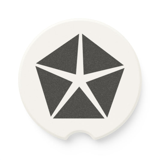 Chrysler Logo Soapstone Car Coaster