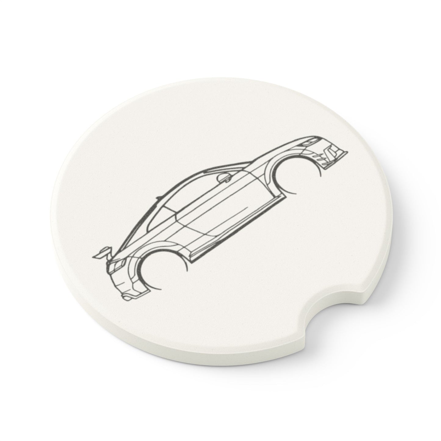 Audi TT RS Silhouette Soapstone Car Coaster