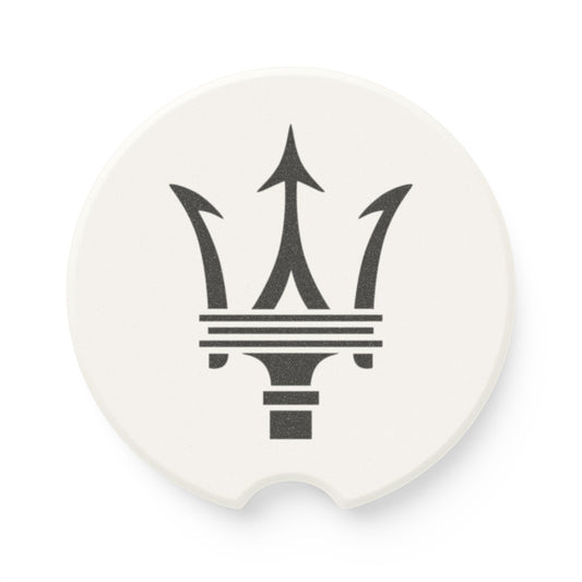 Maserati Logo Soapstone Car Coaster