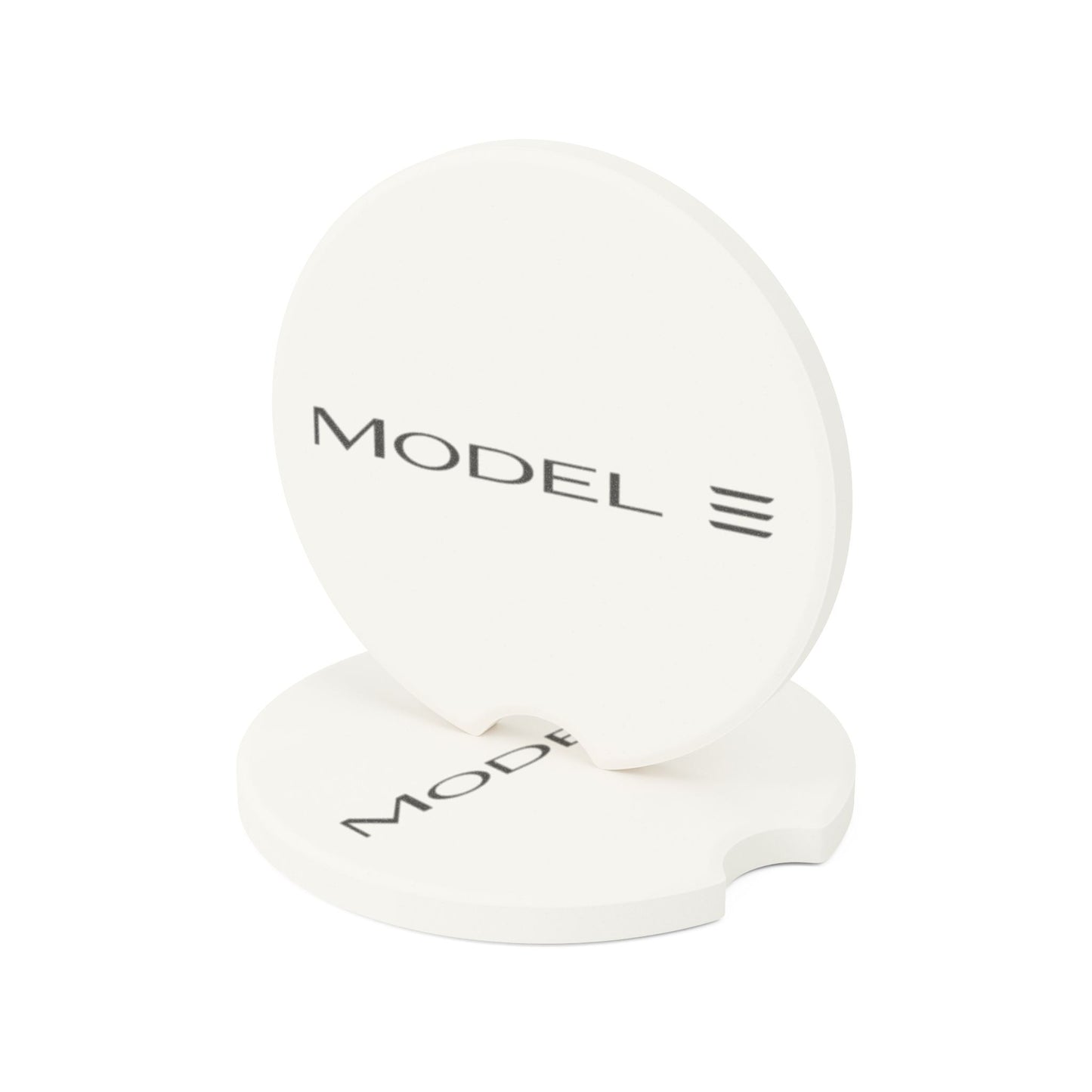 Tesla Model 3 Logo Soapstone Car Coaster