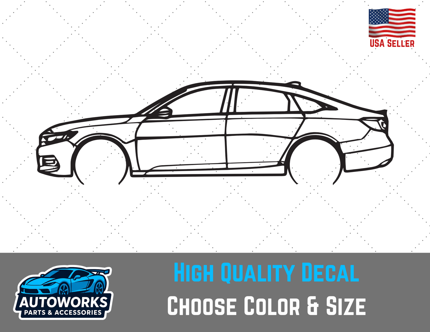 Decal Of 2020 Honda Accord Outline