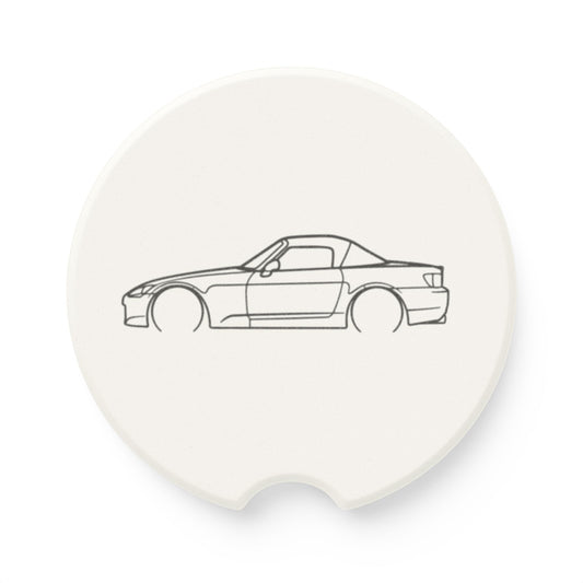 Honda S2000 Silhouette Soapstone Car Coaster
