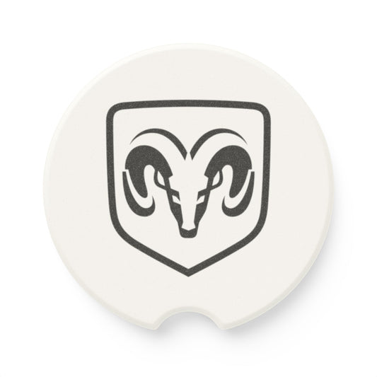 Ram Logo Soapstone Car Coaster