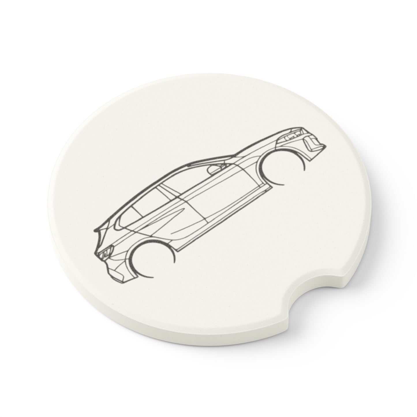 BMW 135i Silhouette Soapstone Car Coaster