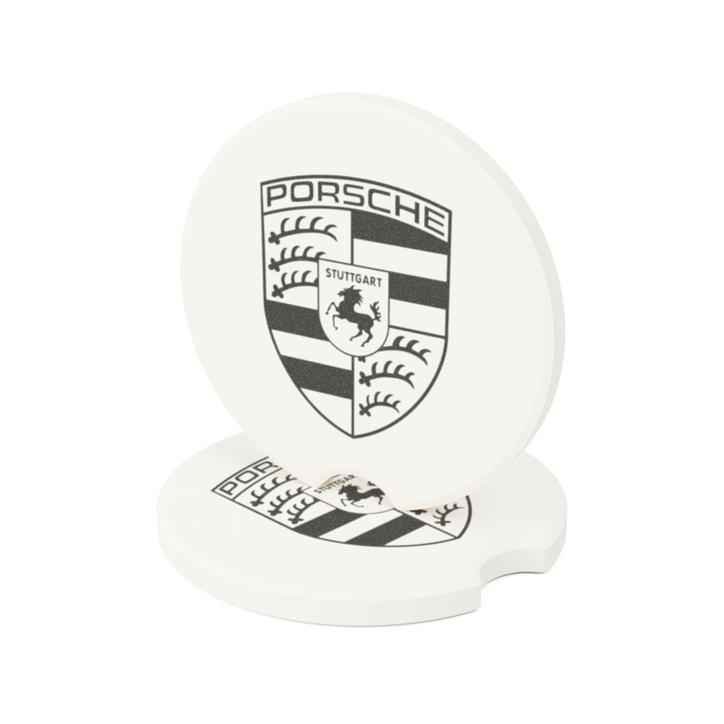 Porsche Logo Soapstone Car Coaster
