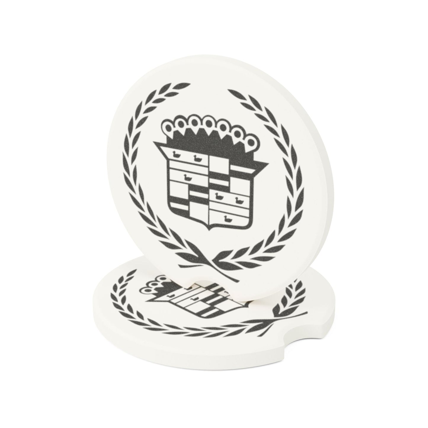 Cadillac Logo Soapstone Car Coaster