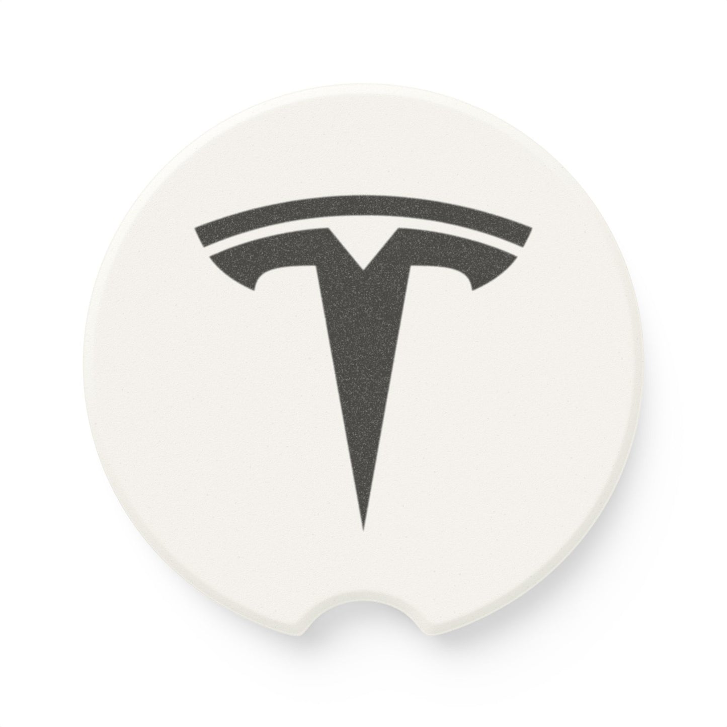 Tesla Logo Soapstone Car Coaster