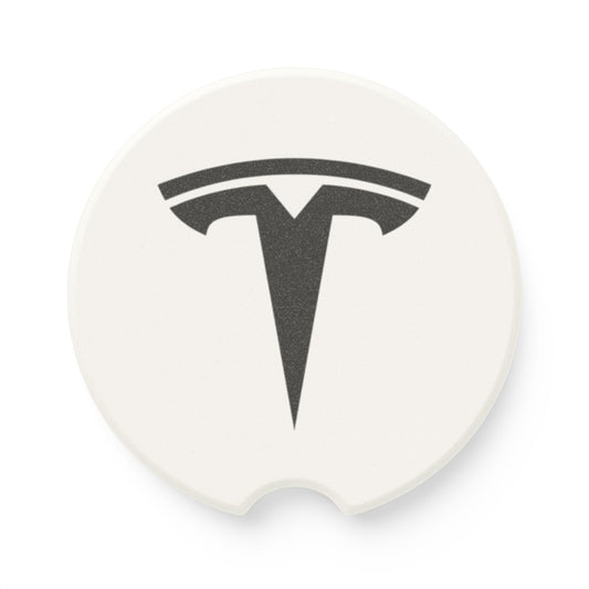 Tesla Logo Soapstone Car Coaster