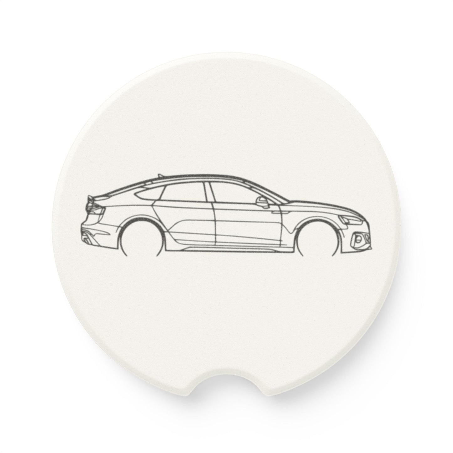 Audi RS5 Silhouette Soapstone Car Coaster