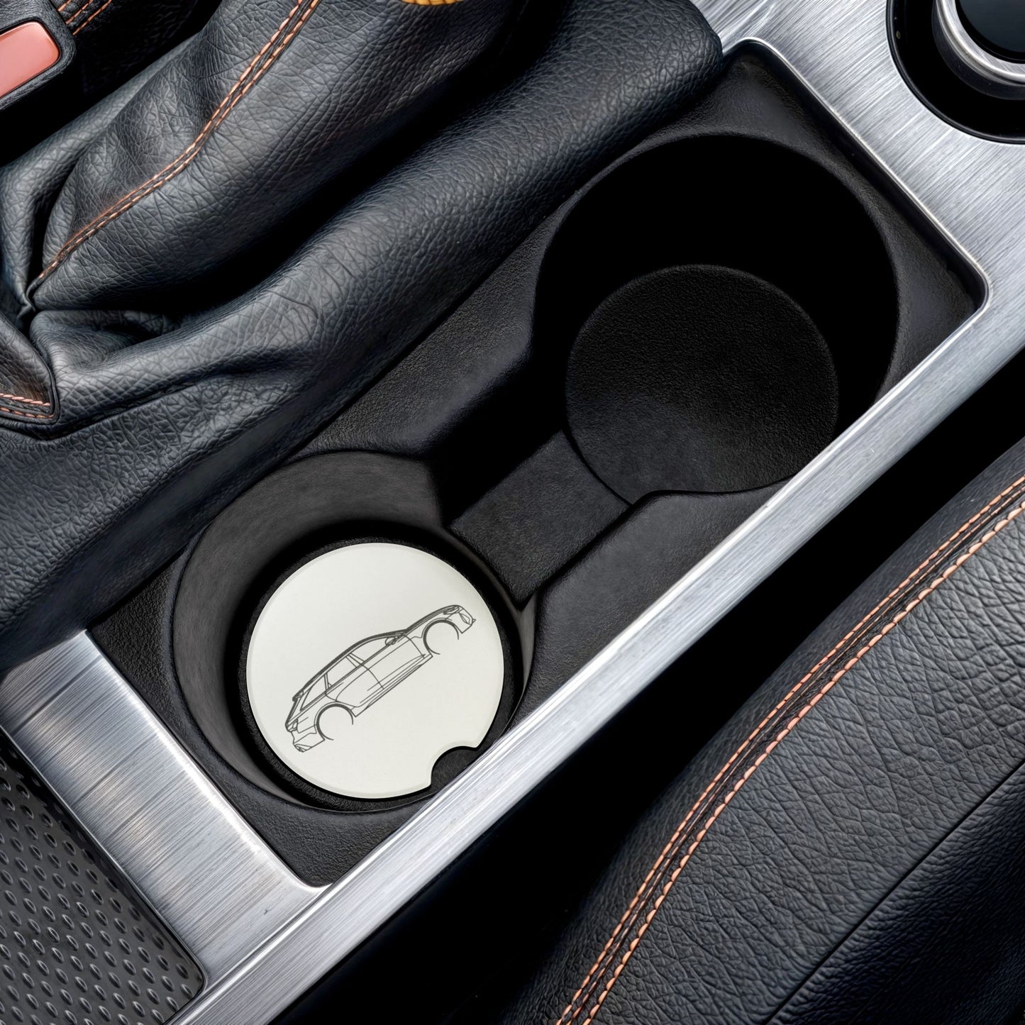 Audi RS6 Avant Silhouette Soapstone Car Coaster