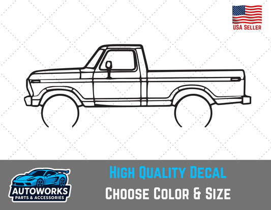 Decal Of 1978 Ford F100 Bumpside Outline