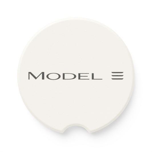 Tesla Model 3 Logo Soapstone Car Coaster