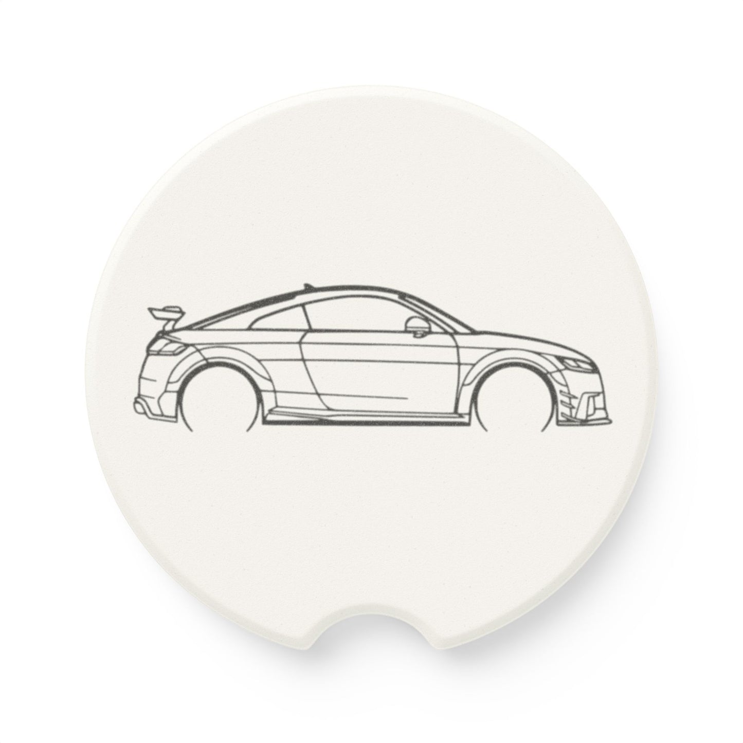Audi TT RS Silhouette Soapstone Car Coaster