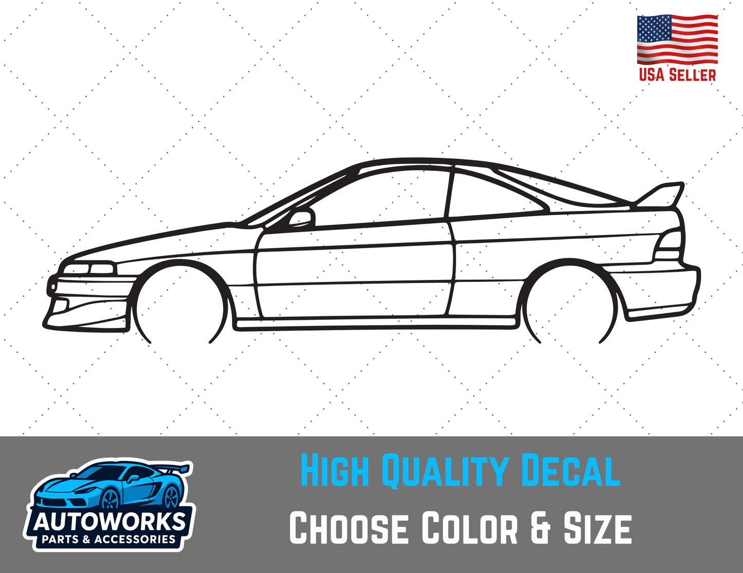 Decal Of 1995 Honda/Acura Integra DC2 Outline