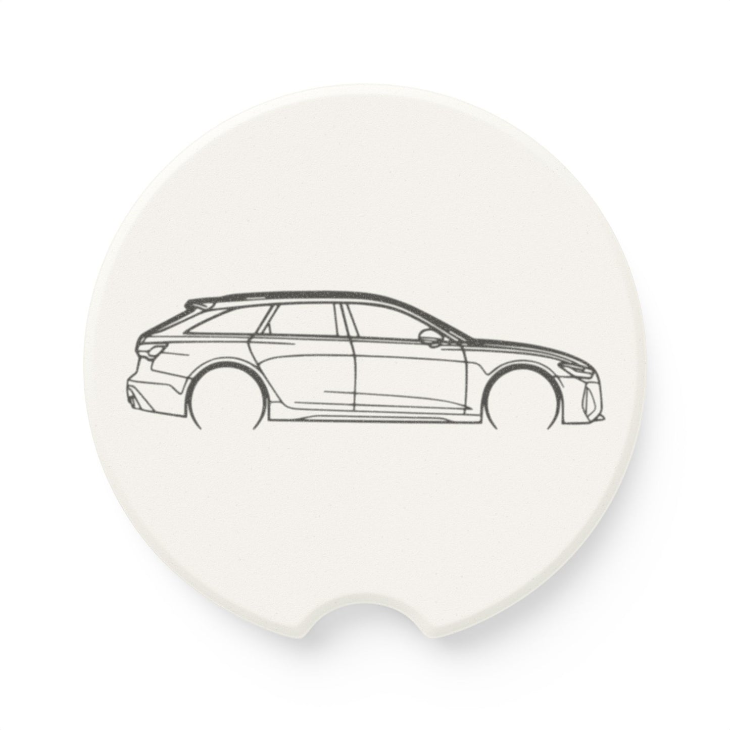 Audi RS6 Avant Silhouette Soapstone Car Coaster