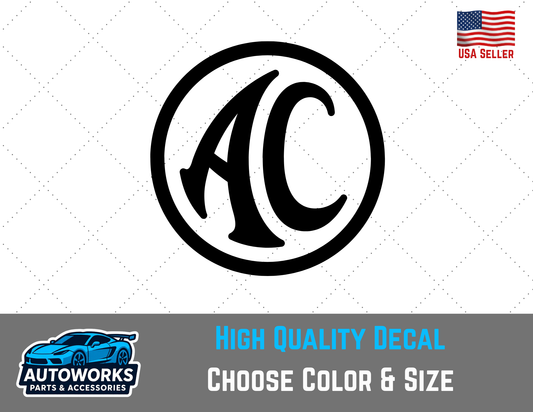 Decal Of AC Cars Logo Silhouette