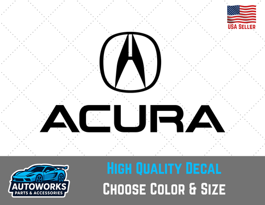 Decal Of Acura Logo Silhouette