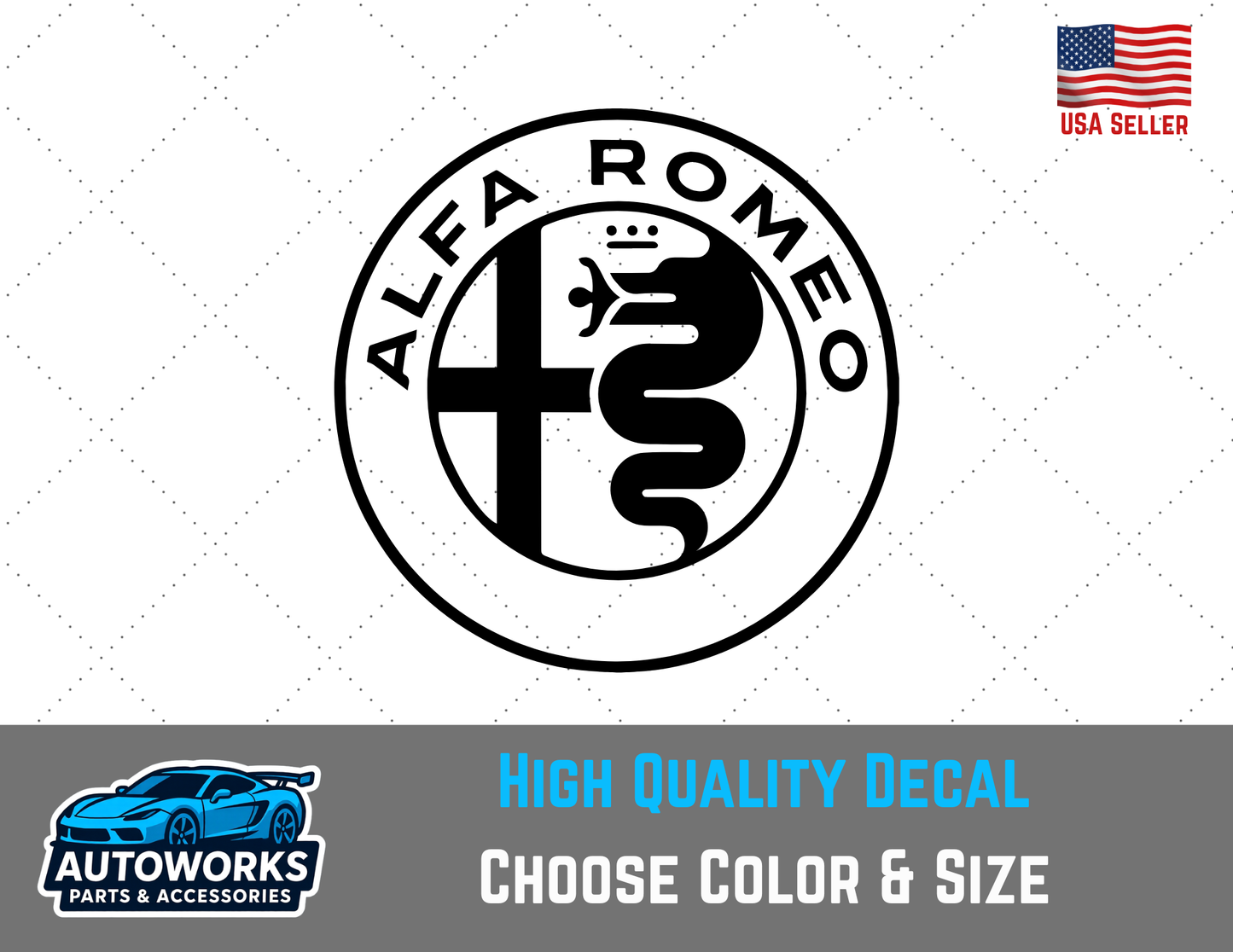 Decal Of Alfa Romeo Logo Silhouette