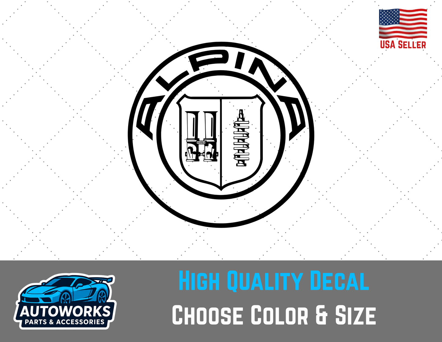 Decal Of Alpina Logo Silhouette