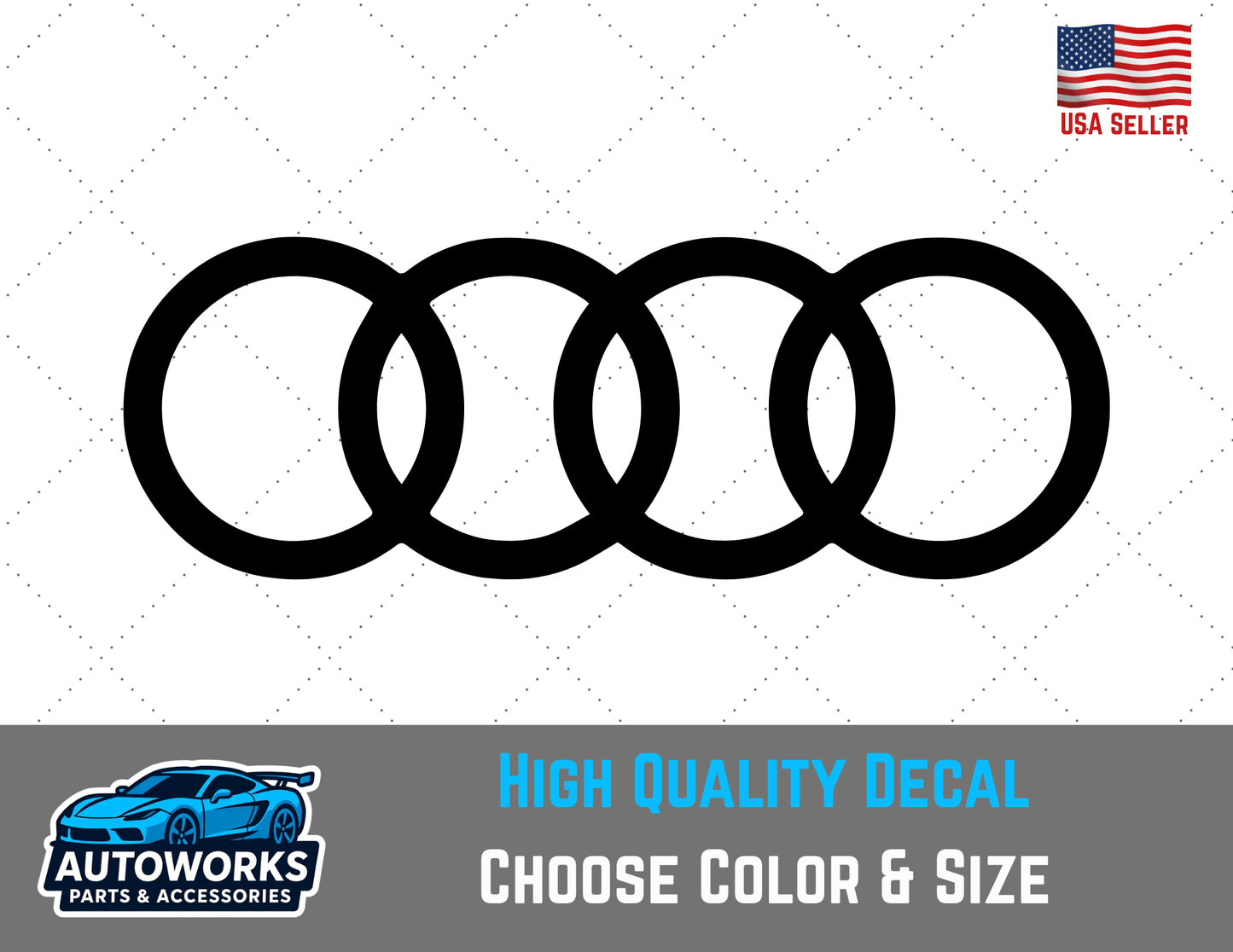 Decal Of Audi Logo Silhouette