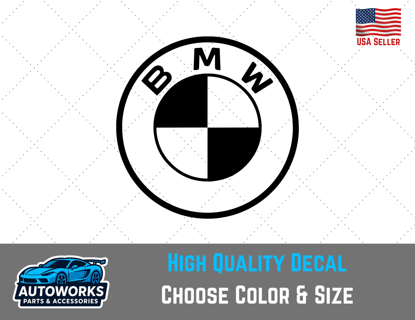 Decal Of BMW Logo Silhouette