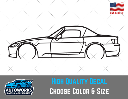 Decal Of Honda S2000 Outline
