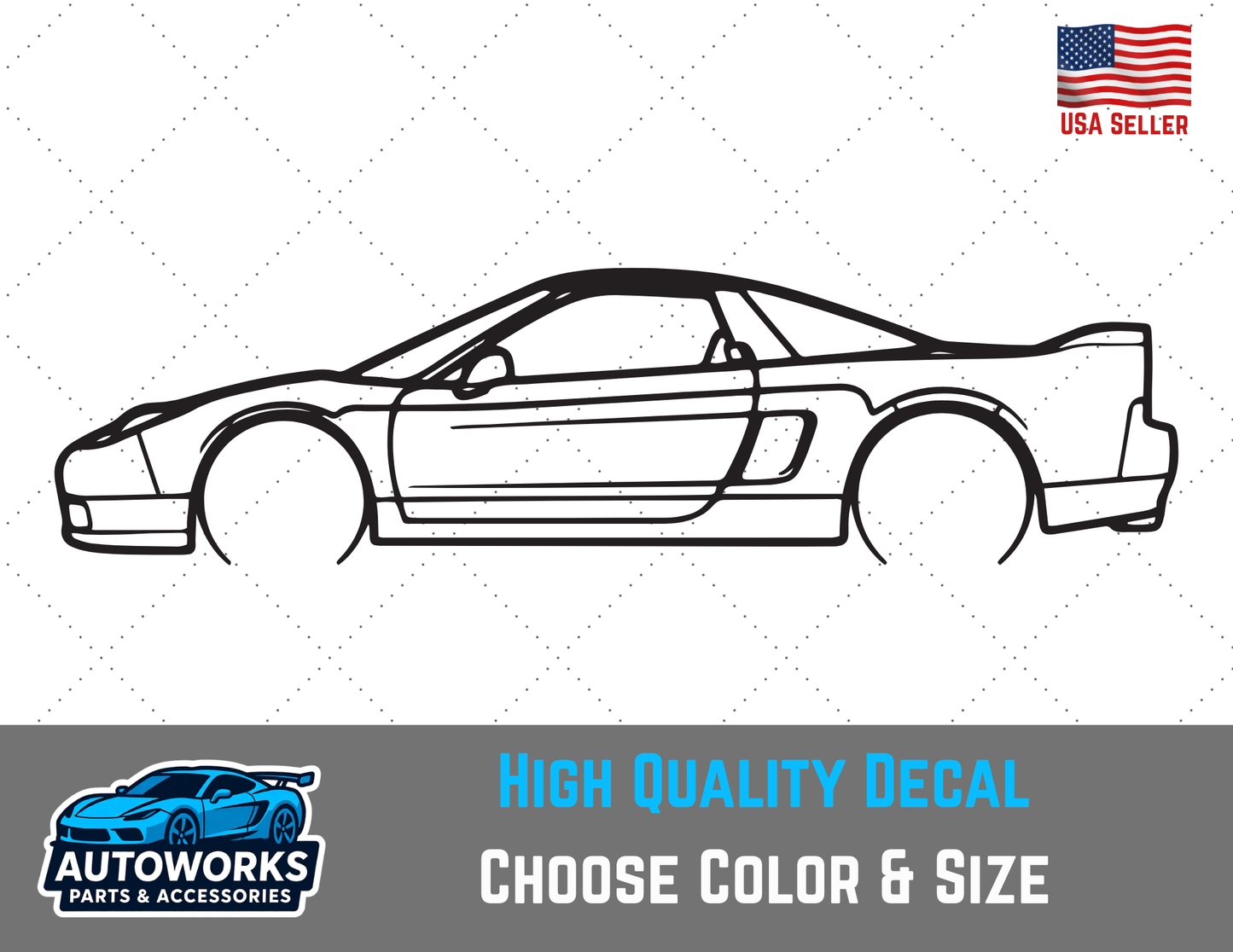 Decal Of Honda/Acura NSX Outline