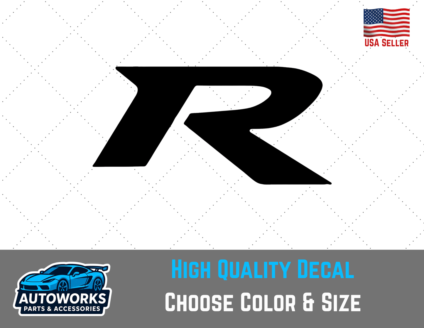Decal Of Honda Type-R "R" Silhouette