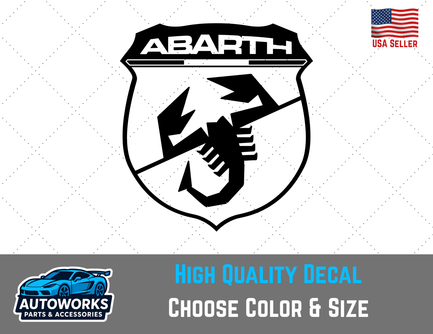 Decal Of Fiat Abarth Logo Silhouette